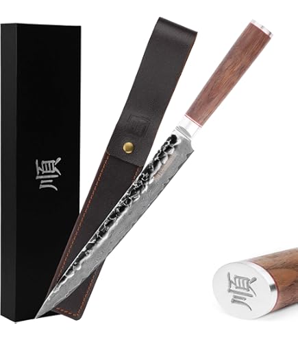 Amazon | 日本寿司刺身ナイフ 左利き用 ドイツ鋼 (240mm) | KMZ